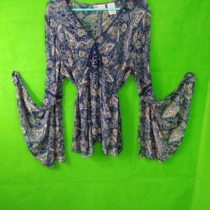 Faded Glory Top w/ split sleeves